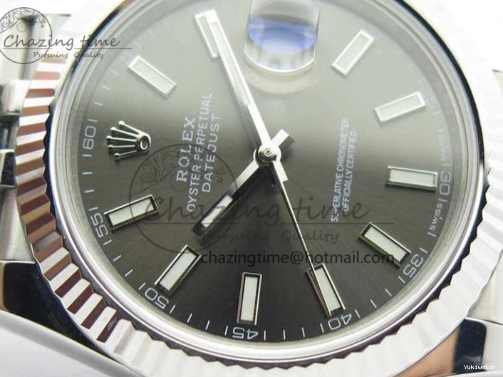 A3235 Bracelet Jubilee 228238 1:1 Stick Noob DateJust SS On Edition Gray Markers Dial Best 0304